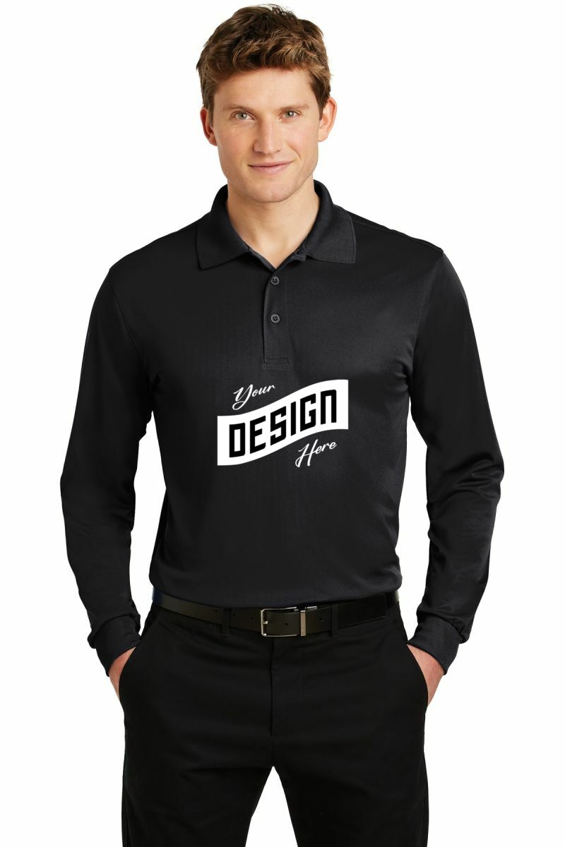Sport-Tek ® Long Sleeve Micropique Sport-Wick ® Polo