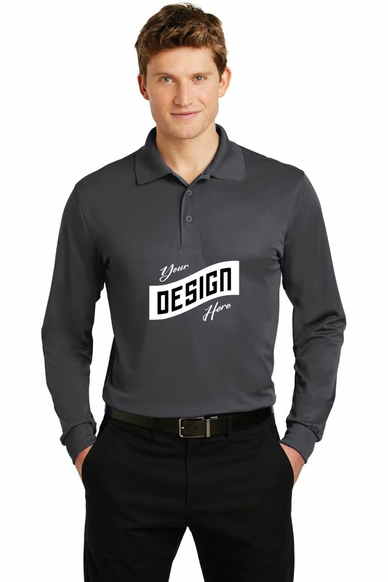 Sport-Tek ® Long Sleeve Micropique Sport-Wick ® Polo