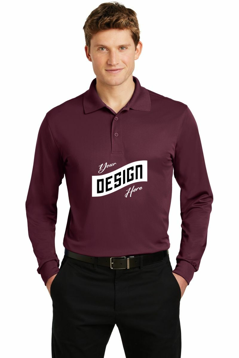 Sport-Tek ® Long Sleeve Micropique Sport-Wick ® Polo