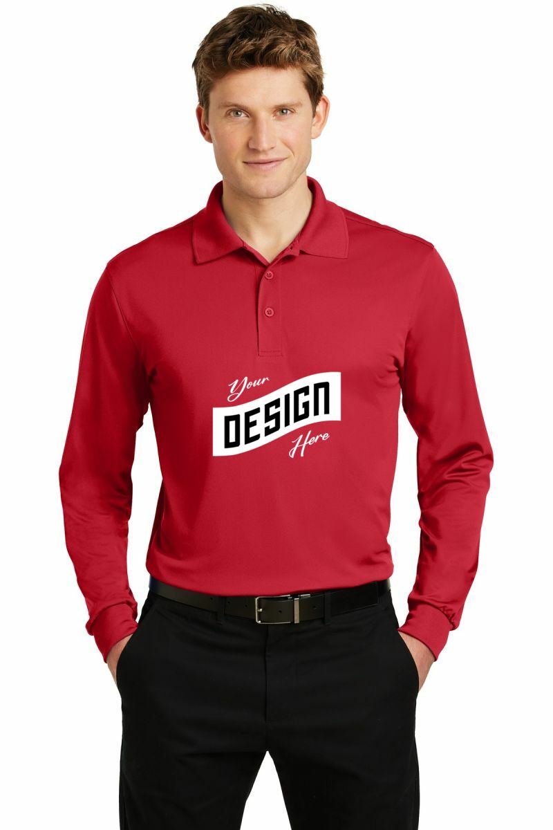 Sport-Tek ® Long Sleeve Micropique Sport-Wick ® Polo
