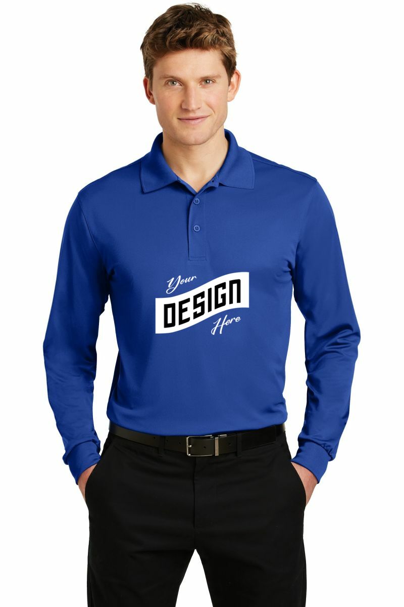 Sport-Tek ® Long Sleeve Micropique Sport-Wick ® Polo