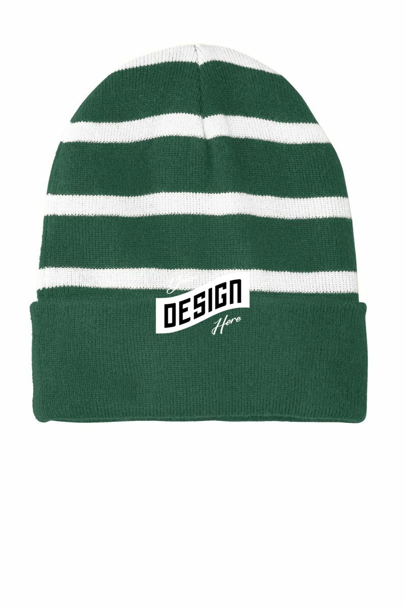 Sport-Tek ®  Striped Beanie with Solid Band