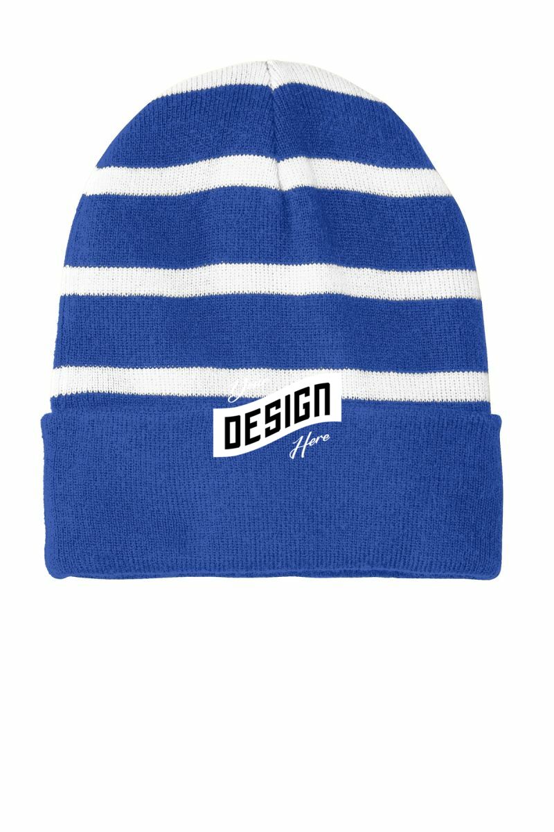Sport-Tek ®  Striped Beanie with Solid Band