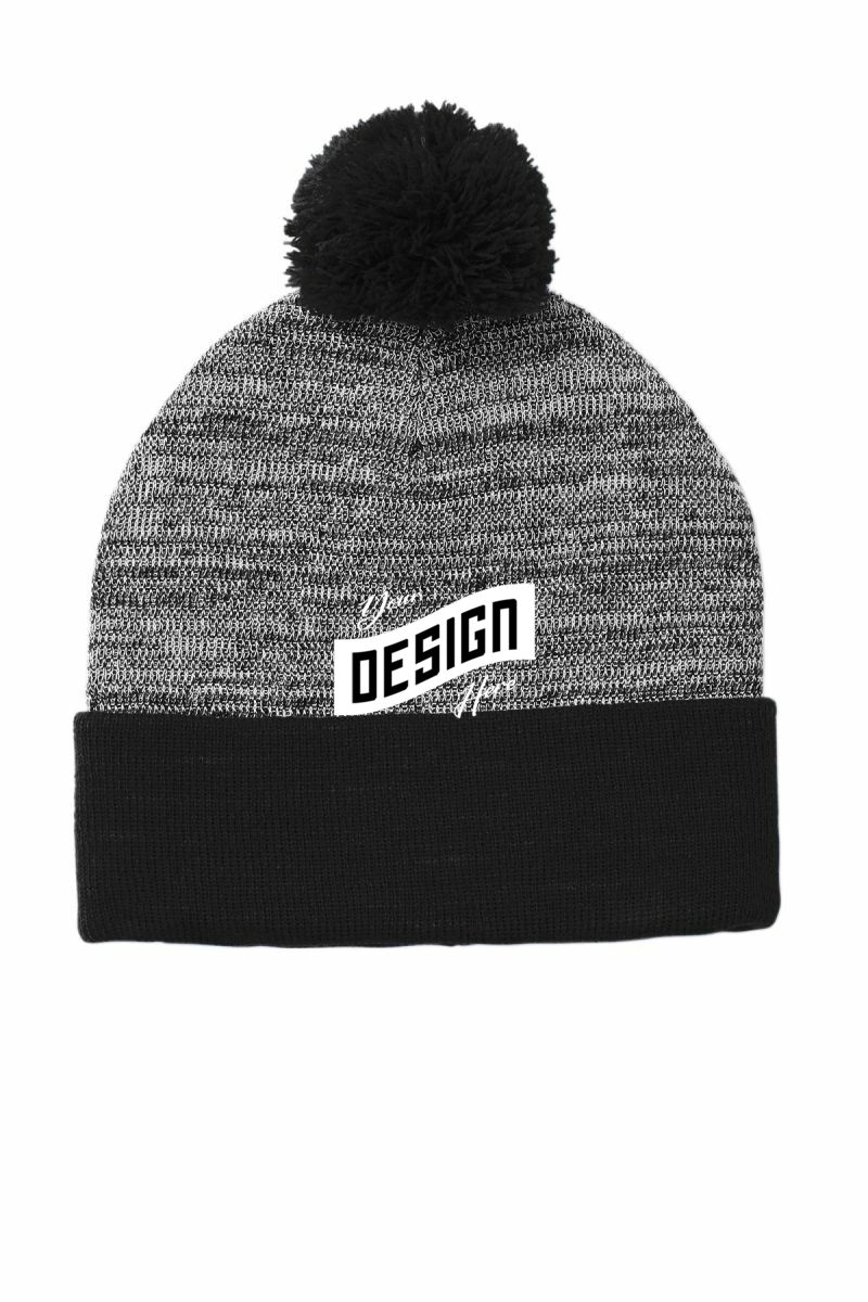 Sport-Tek  ®  Heather Pom Pom Beanie STC41