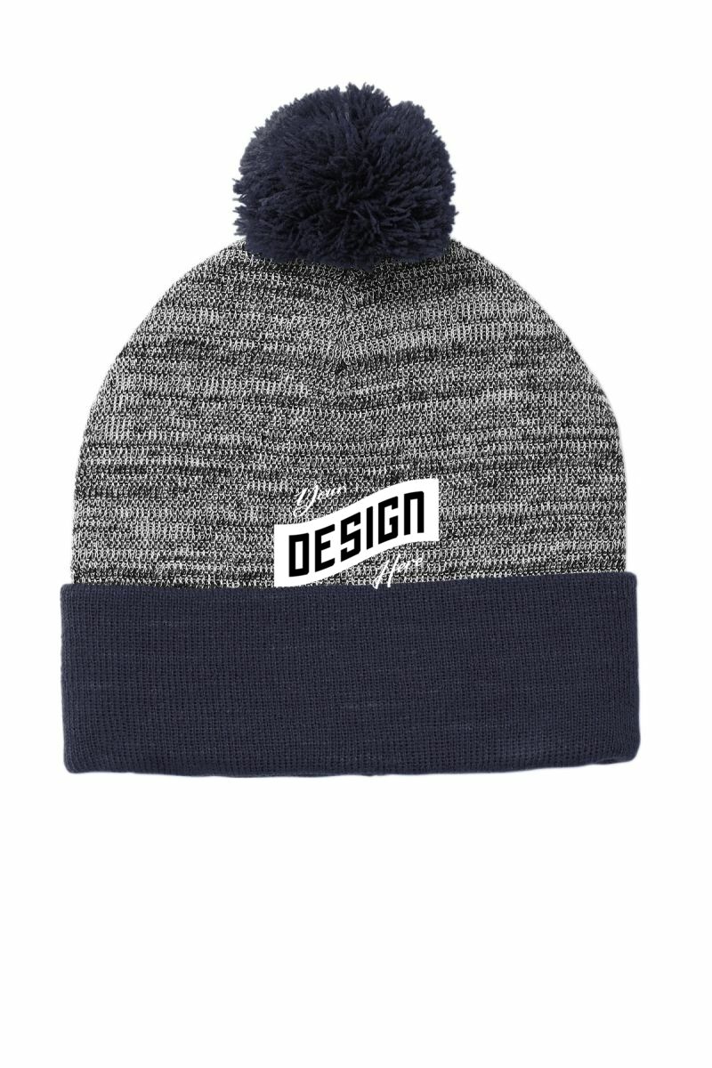 Sport-Tek  ®  Heather Pom Pom Beanie STC41