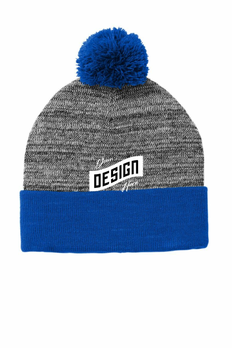 Sport-Tek  ®  Heather Pom Pom Beanie STC41