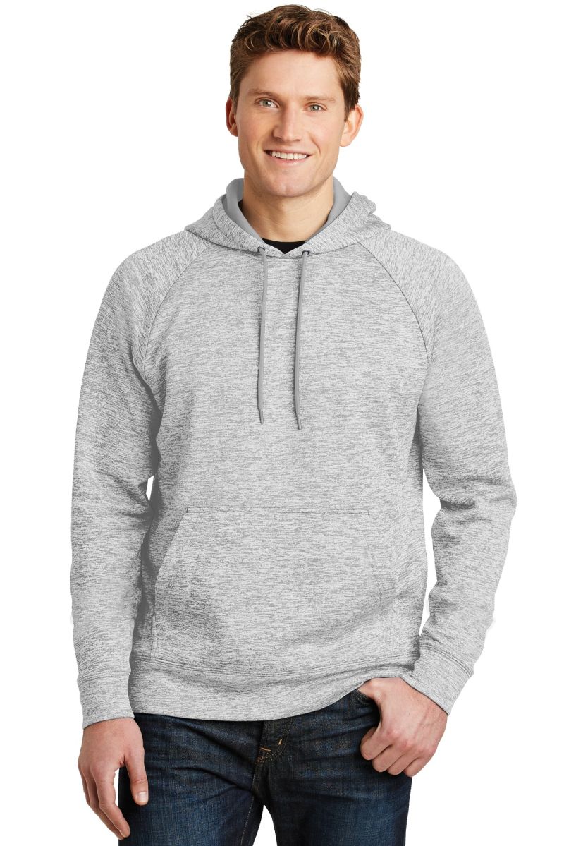 Sport-Tek ®  PosiCharge ®  Electric Heather Fleece Hooded Pullover
