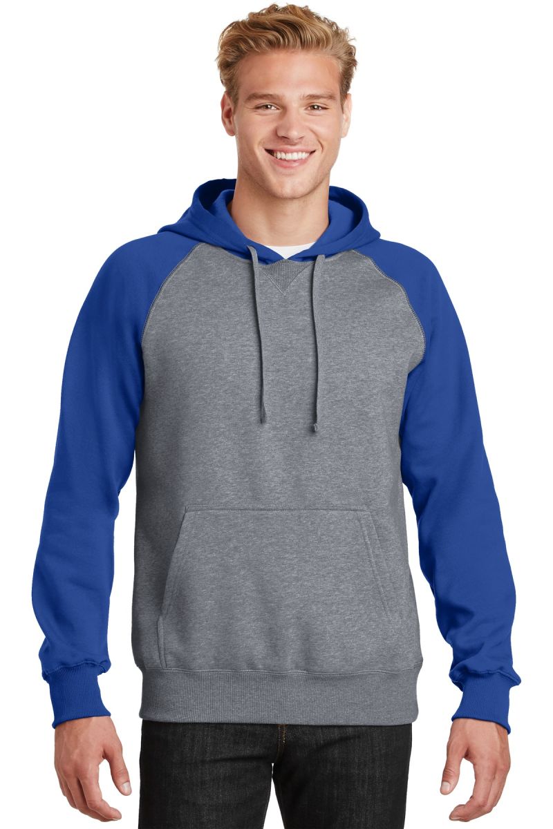 Sport-Tek ®  Raglan Colorblock Pullover Hooded Sweatshirt