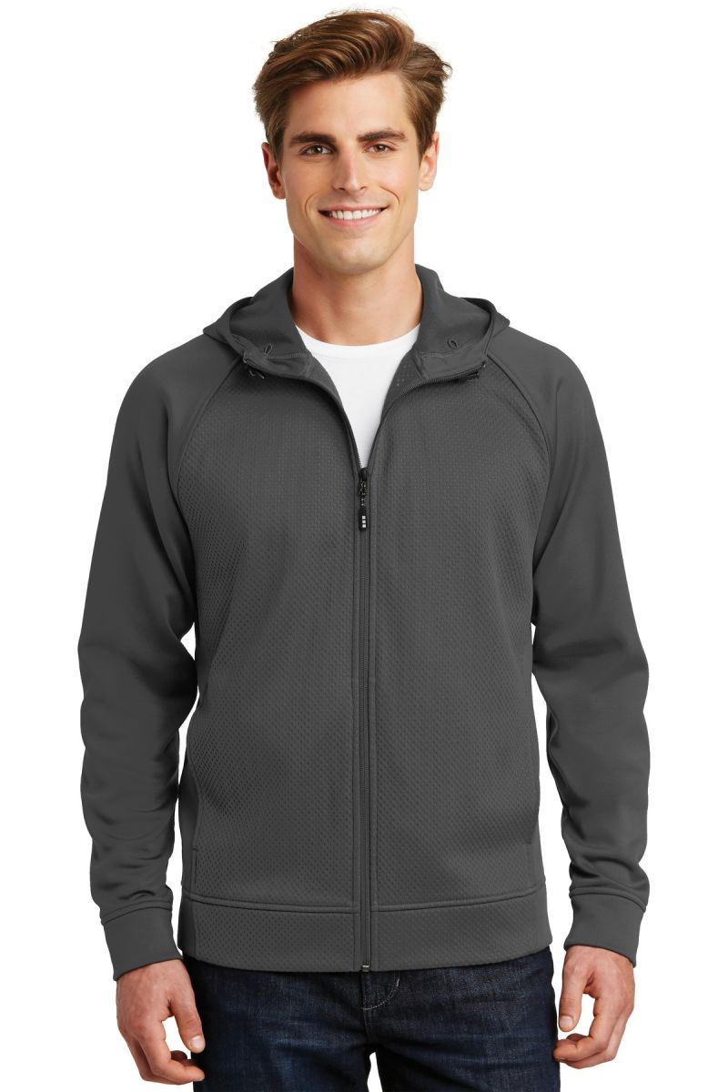  DISCONTINUED  Sport-Tek ®  Rival Tech Fleece Full-Zip Hooded Jacket
