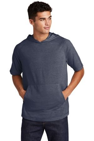 Sport-Tek  ®  PosiCharge  ®  Tri-Blend Wicking Short Sleeve Hoodie