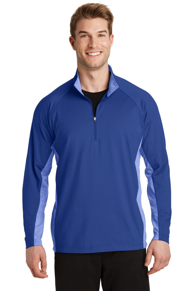 Sport-Tek ®  Sport-Wick ®  Stretch Contrast 1/4-Zip Pullover