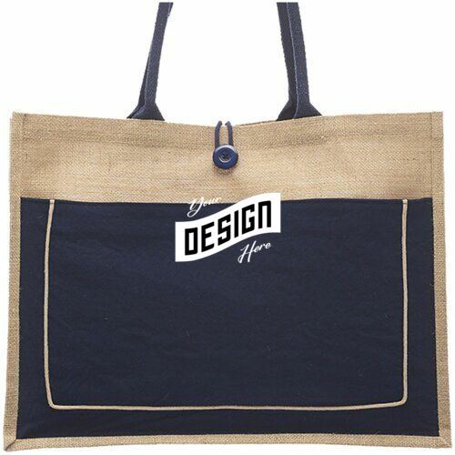 Cotton Stylish Shopping Pocket Jute Tote Bag