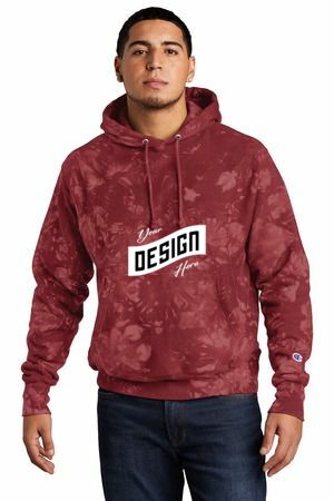 Champion  ®  Reverse Weave  ®  Scrunch-Dye Tie-Dye Hooded Sweatshirt