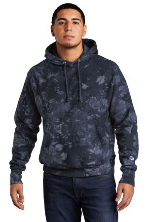 Champion  ®  Reverse Weave  ®  Scrunch-Dye Tie-Dye Hooded Sweatshirt