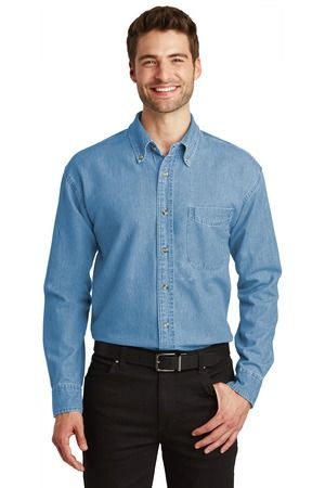 Port Authority ®  Tall Long Sleeve Denim Shirt