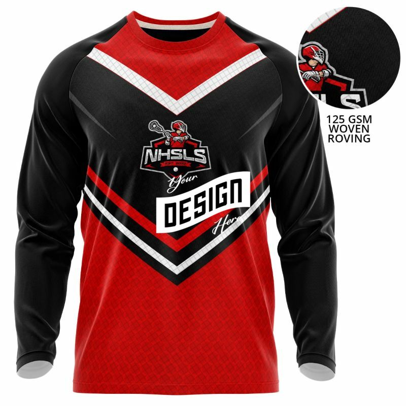 Unisex 125 GSM Woven Roving Performance Sublimation Long Sleeve T-Shirt