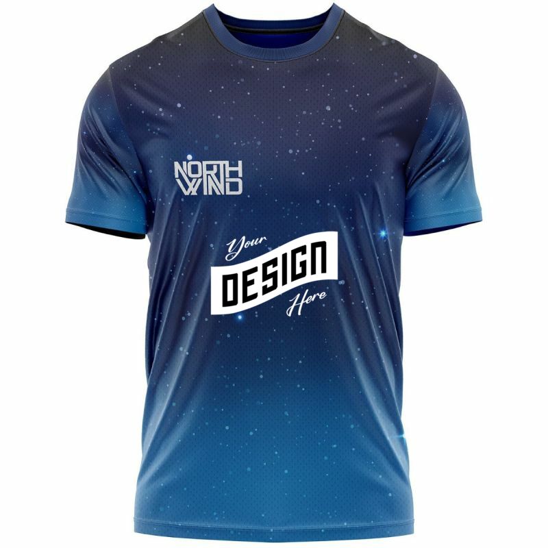 Unisex 150 GSM Jacquard Mesh Performance Short Sleeve Sublimation T-Shirt