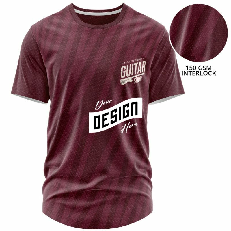 150 GSM  Poly Interlock Performance Sublimation T-Shirt 