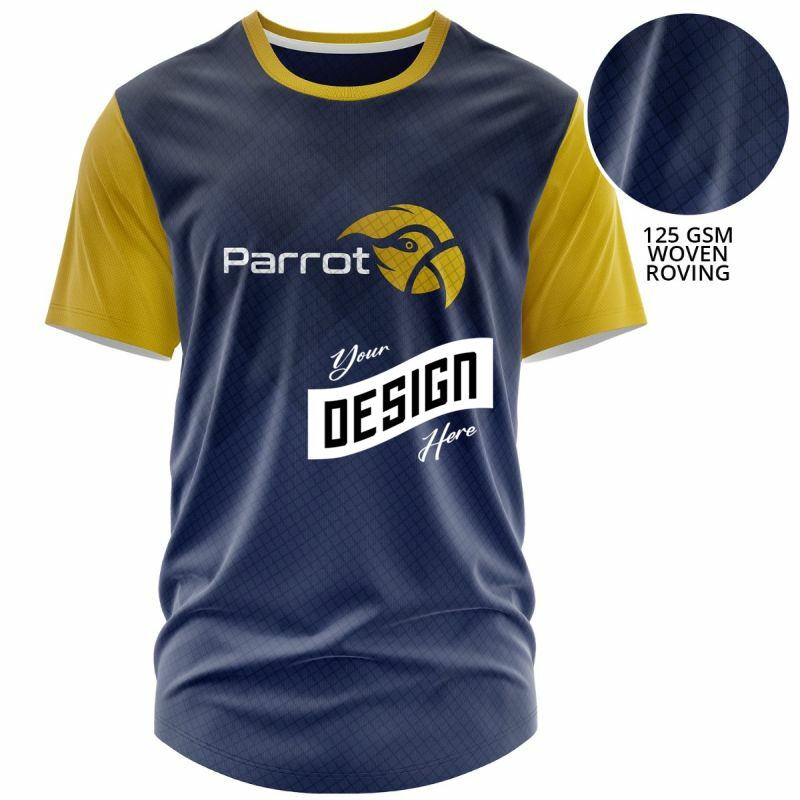 Unisex 125 GSM Woven Roving Performance Sublimation Short Sleeve T-Shirt