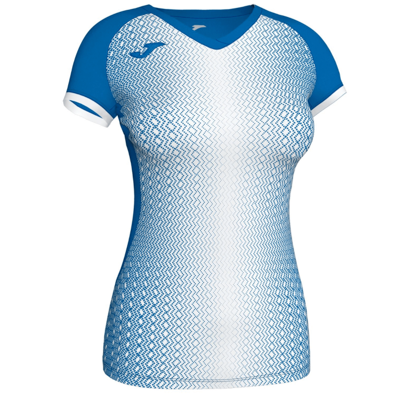 Women's 180 GSM Poly Interlock Sublimation Short Sleeve V-Neck T-Shirt