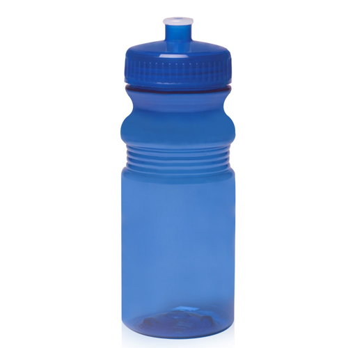 Translucent Bike Bottle 20 Oz. Push Cap