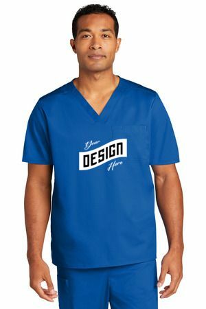 Wink ® Unisex WorkFlex Chest Pocket V-Neck Top WW3160