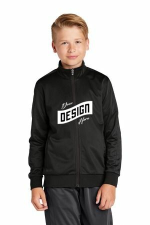 Sport-Tek  ®  Youth Tricot Sleeve Stripe Track Jacket