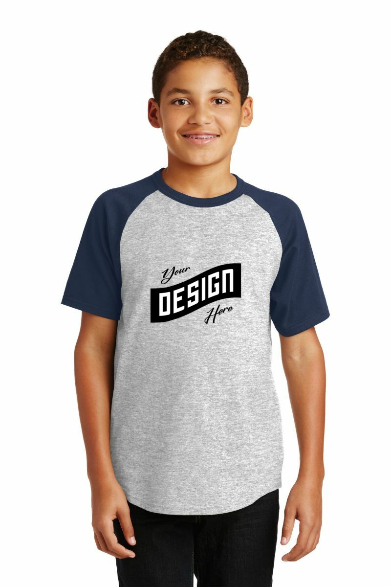 Sport-Tek ®  Youth Short Sleeve Colorblock Raglan Jersey