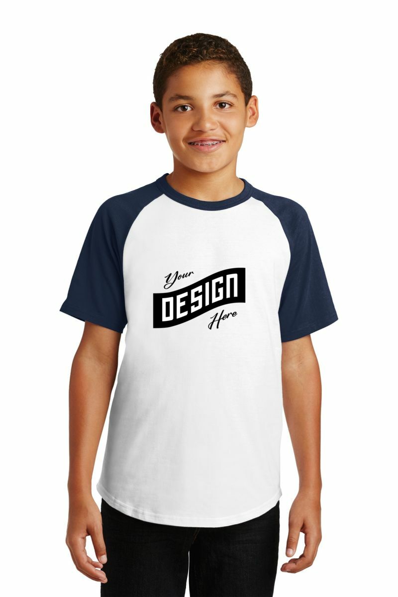 Sport-Tek ®  Youth Short Sleeve Colorblock Raglan Jersey