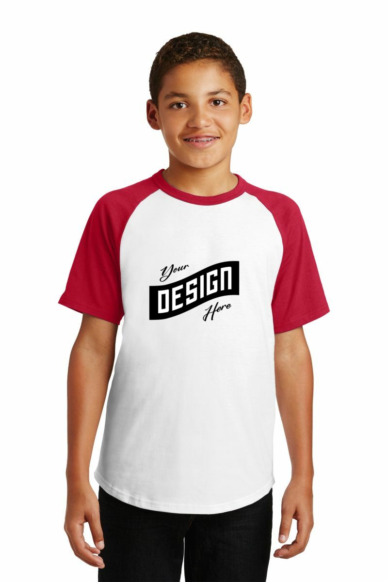Sport-Tek ®  Youth Short Sleeve Colorblock Raglan Jersey