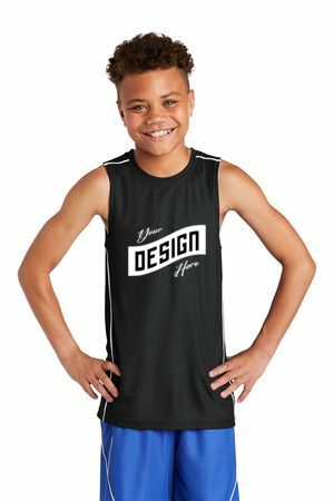 Sport-Tek ®  Youth PosiCharge ®  Mesh Reversible Sleeveless Tee