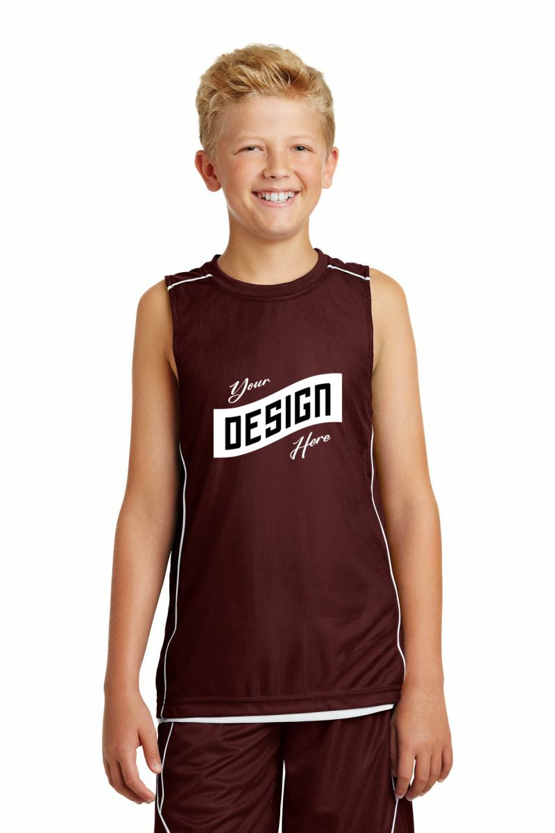 Sport-Tek ®  Youth PosiCharge ®  Mesh Reversible Sleeveless Tee