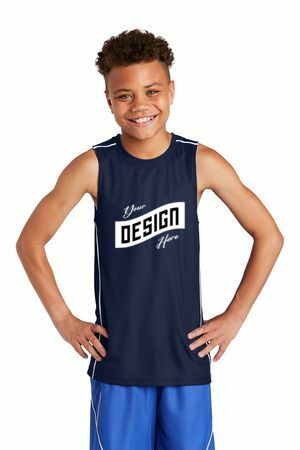 Sport-Tek ®  Youth PosiCharge ®  Mesh Reversible Sleeveless Tee