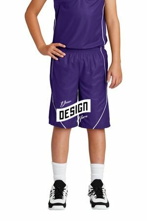 Sport-Tek ®  Youth PosiCharge ®  Mesh Reversible Spliced Short